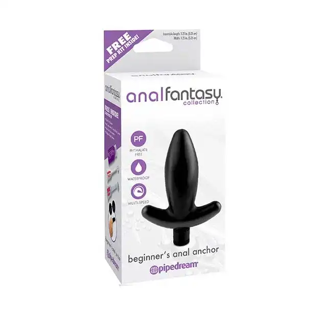 Anal Fantasy - Beginner's Anal Anchor. Wibrująca wtyczka analna. Wodoodporna.