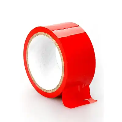 Ouch! - Bondage Tape Czerwony. Taśma do zniewalania, 20 metrów.