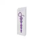 Silicone - Hearty Anal Wand Purple. Koraliki Analne Serduszka.