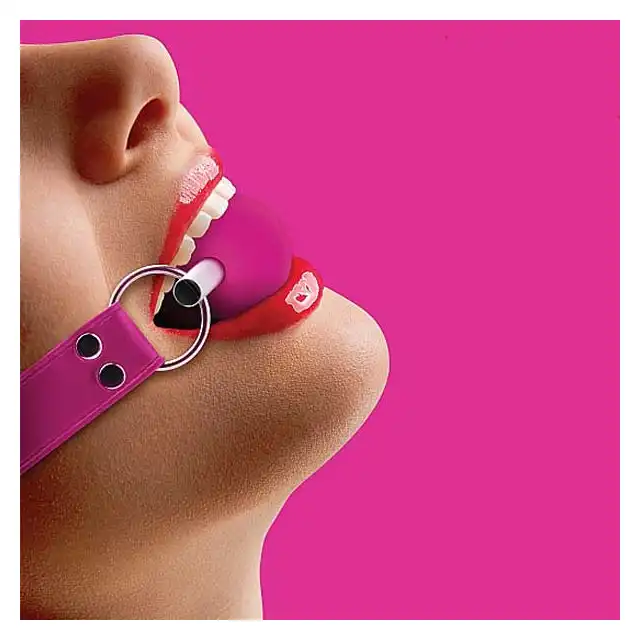 Ouch! - Solid Ball Gag Pink. Knebel z kulką na metalowym pręcie. Mega Sale! Ostatnia sztuka!