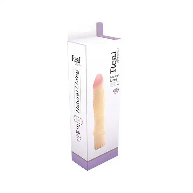 Real Rapture - Natural Living Swell. Realistyczny wibrator żelowy. 20,5 cm.