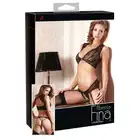 Abierta Fina - Strapsrurtel Black. Komplet Bielizny.