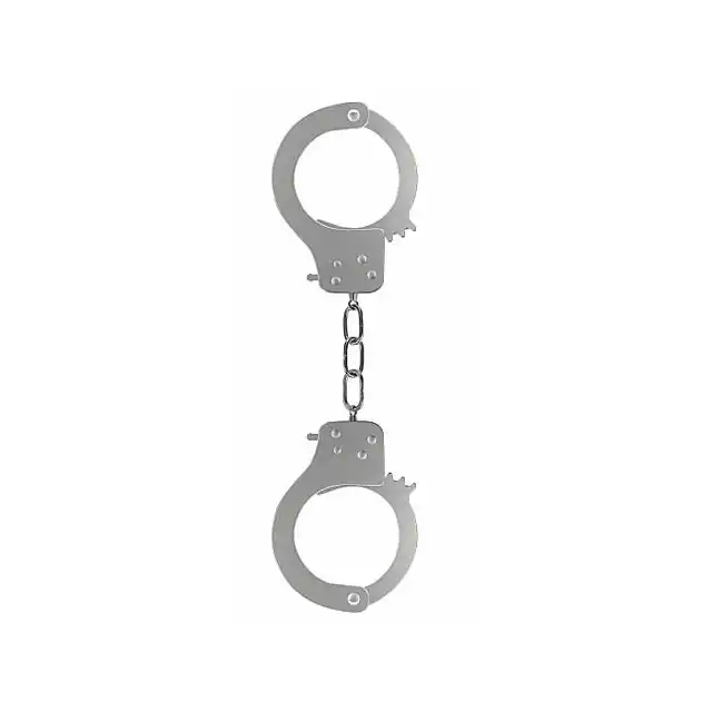 Ouch! - Prison Handcuffs. Klasyczne srebrne kajdanki.