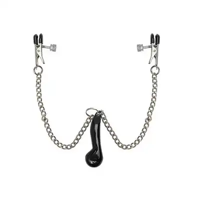 Fetish Fantasy - Heavyweight Nipple Clamps. Klamerki na sutki z obciążeniem.