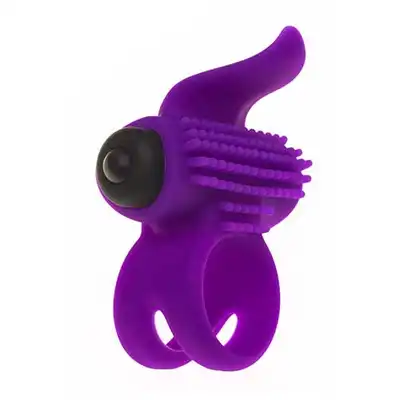 Adrien Lastic - Bullet Lastic Ring 2 in 1. Ring na penisa z pociskiem wibrującym.