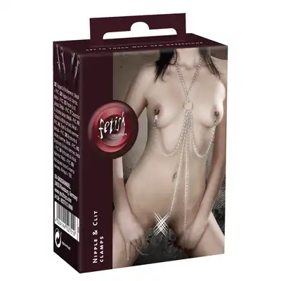 Sextreme - Klamerki na sutki + klamerki na wargi sromowe.