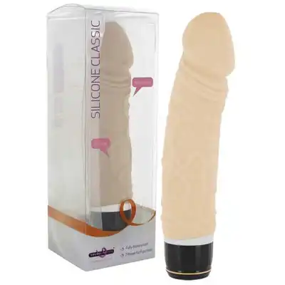 Seven Creations - Silicone Classic Original Vibrator Natural - 7 programów.