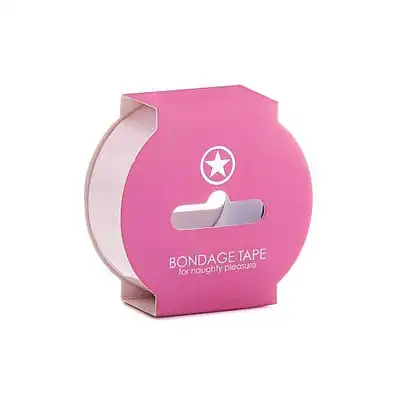Ouch! - Bondage Tape Light Pink. Taśma do zniewalania 17,5 m.
