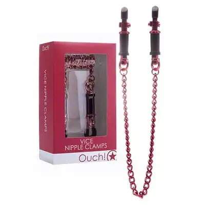Ouch! - Vice Nipple Clamps. Klamerki na sutki z obciążeniem.