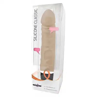 Seven Creations - Silicone Classic Original Vibrator Natural - 7 programów.