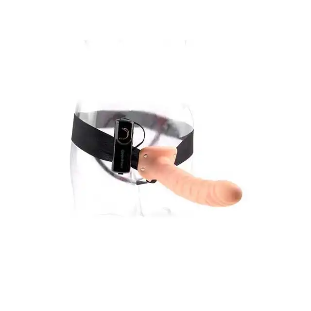 Fetish Fantasy - Vibrating Hollow Strap-On. Proteza dla mężczyzn. 20cm.