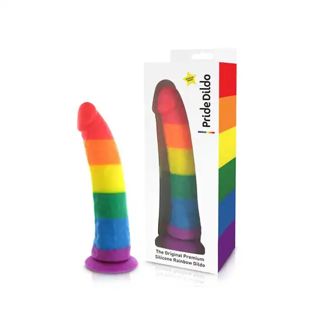 PrideDildo - Silicone Rainbow Dildo. Tęczowe dildo!