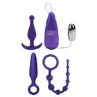 California Exotic Novelities - Her Anal Kit - Zestaw do stymulacji analnej dla niej. 4 elementy!