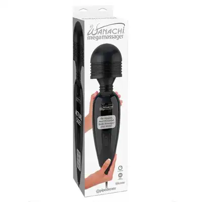 Wanachi - Mega Massager Black. Wibrator Magic Wand w rozmiarze XXL.