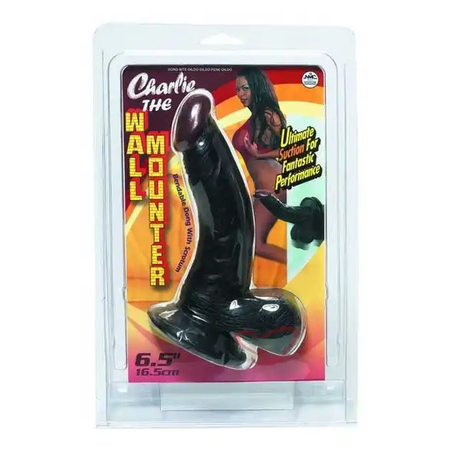 The Wall Mounter - Charlie - Realistyczne Dildo Z Przyssawką. Brąz.