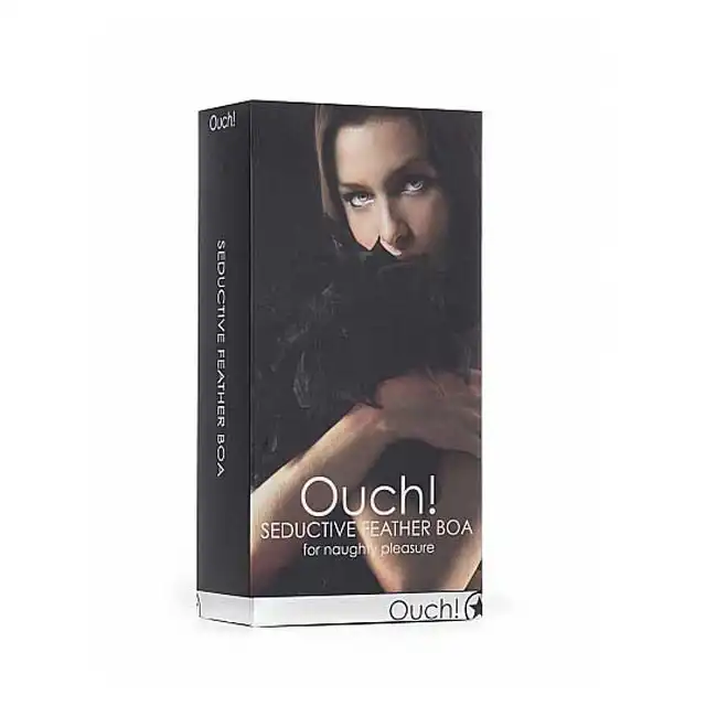 Ouch! - Seductive Feather Boa Black. Boa z czarnych piór.