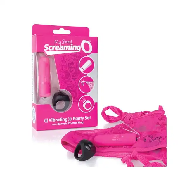 The Screaming O - Vibrating Panty Set. Wibrujące majteczki, sterowane pierścionkiem.