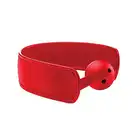 Ouch! - Brace Ball Gag Red. Knebel na szerokim pasku.