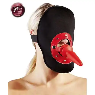 Fetish  Collection - The Abyss. Maska z kneblem i wtyczką analną. Promocja!