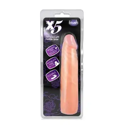 BlushNovelties - X5 Cock With Flexible Spine. Dildo, wygina się we wszystkie strony.