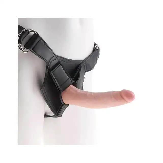 King Cock - Strap-On Harness Cock. Super realistyczny Strap-On dla kobiet. 19 cm.