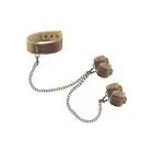Ouch! - Collar With Hand And Ankle Cuffs Premium Bonded Leather.