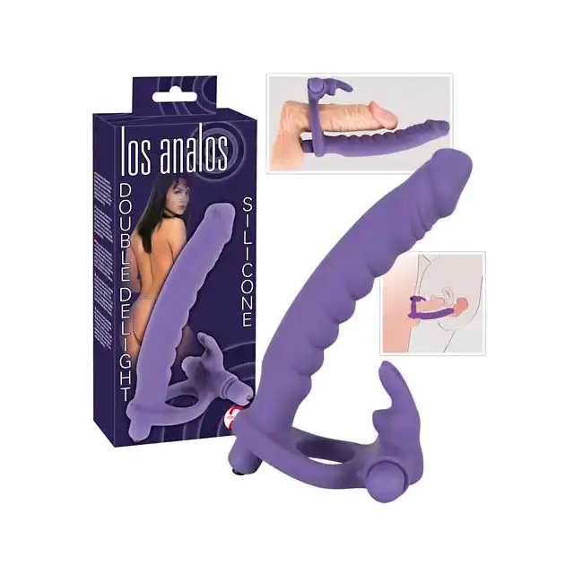 You2Toys - Los Analos. Double Delight. Strap- on analny, wibrujący.