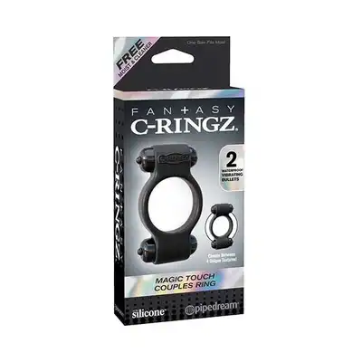 Fantasy C-Ringz - Magic Touch Copules Ring. Silikonowy ring na penisa. Podwójne wibracje.