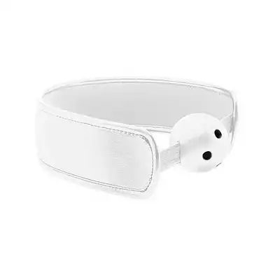 Ouch! - Brace Ball Gag White. Knebel na szerokim pasku. Mega Sale!