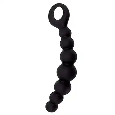 Silicone - Caterpill-Ass Black - Koraliki Analne.