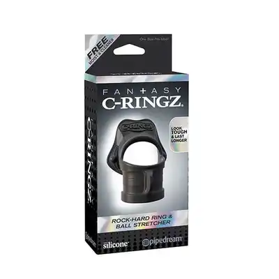 Fantasy C-Ringz - Rock-Hard Ring&amp;Ball Stretcher. Ring na jadra i penisa. Silikon medyczny.
