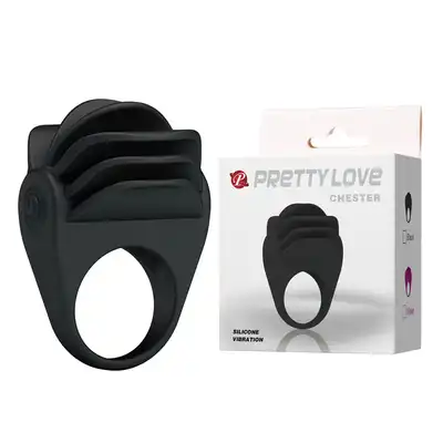 Pretty Love - Chester. Wibrujacy ring na penisa. 100% silikon medyczny.