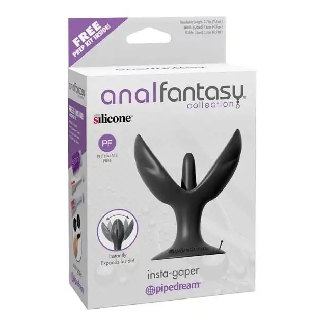 Anal Fantasy - Insta-Gaper. Silikonowa wtyczka analna, z przyssawka.