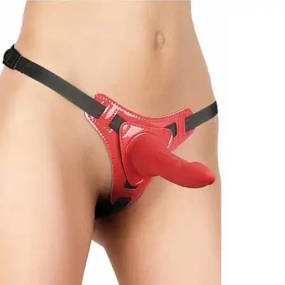 Ouch! - Pleasure Strap-on. Proteza dla kobiet, regulowane paski.