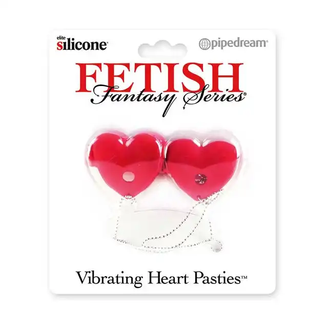 Fetish Fantasy - Vibrating Heart Pasties. Wibrujące nakładki na sutki.