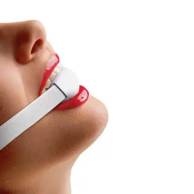 Ouch! - Elastic Ball Gag White. Knebel na elastycznej gumie. Mega Sale!