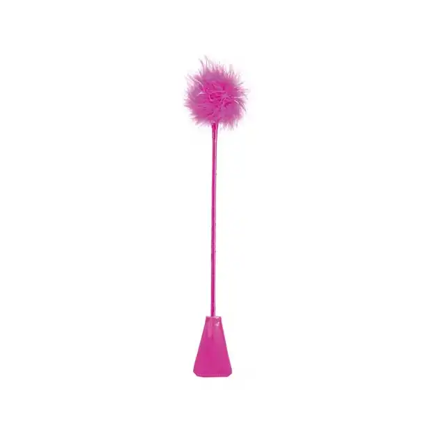 Fetish Fantasy - Feather Crop Pink. Packa z puszkiem do łaskotania.