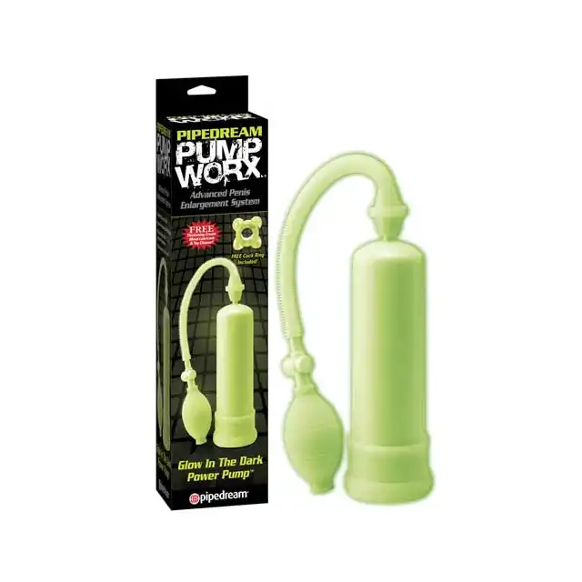 Pipedream - Pump Worx Glow In The Dark - Pompka do penisa dla zaawansowanych.