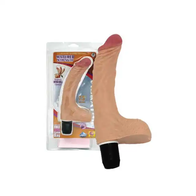 Matured Strength - Realistic Bendable Vibrator. Realistyczny, giętki.