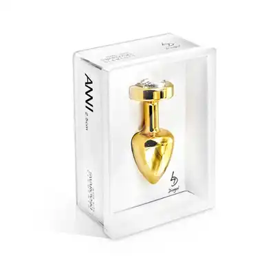 Diogol - Anni R Heart Gold. Luksusowa wtyczka analna. Swarovski.
