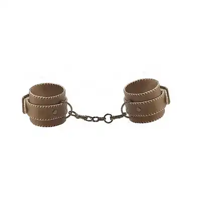 Ouch! - Premium Bonded Leather Cuffs. Skórzane kajdany na kostki.