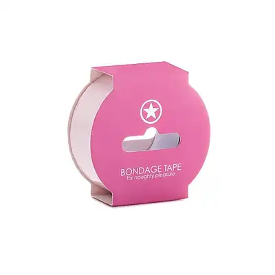 Ouch! - Bondage Tape Light Pink. Taśma do zniewalania 17,5 m.