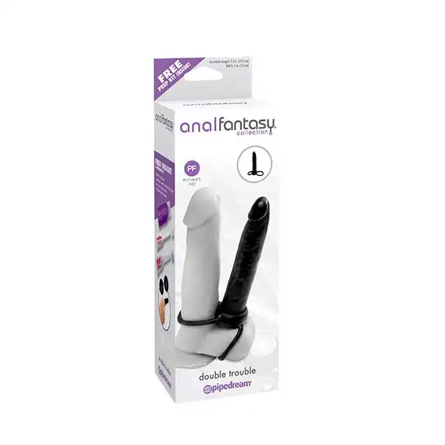 Anal Fantasy - Double Trouble. Strap-On analny.