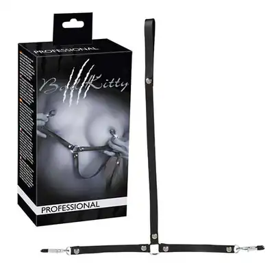 Bad Kitty - Professional Leash With Nipple Clamps. Klamerki Na Sutki.