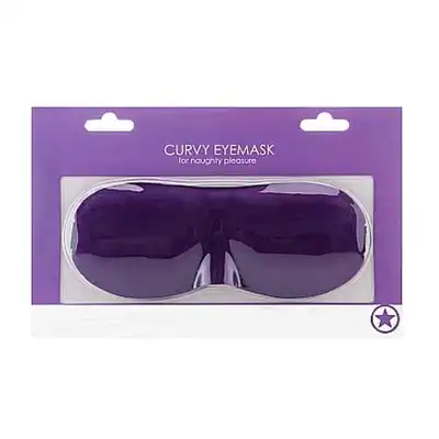 Ouch! - Curvy Eyemask Purple. Dopasowana opaska na oczy.