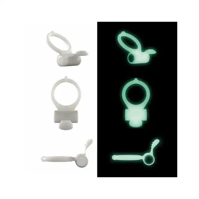 Dorcel - Power Clit Phospho. Wibrujący ring na penisa. Świeci w ciemności.