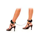 Fetish Fantasy - Original Furry Leg Cuffs Black. Kajdanki na nogi.