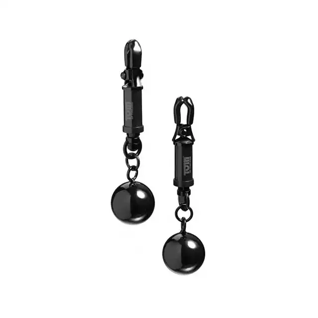 Tom Of Finland - Barrel Nipple Clamps. Klamerki na sutki, z obciążeniem.