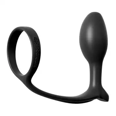 Anal Fantasy - Ass-Gasm Cockring Beginners Plug. Wtyczka z ringiem na penisa. Dla początkujących.