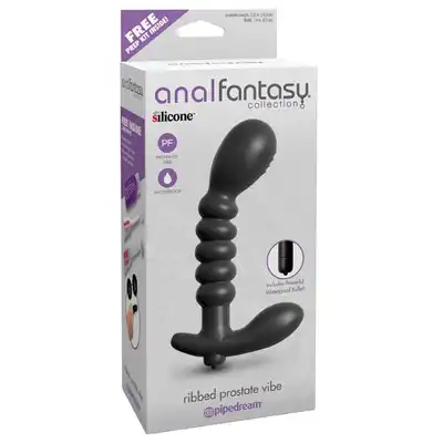 Anal Fantasy - Ribbed Prostate Vibe. Wibrujący stymulator prostaty.
